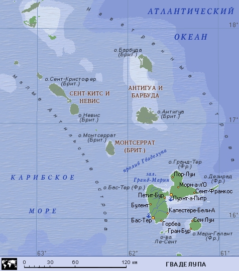 Антигуа и барбуда на карте. Остров сент Китс и Невис. Где находится Страна сент-Китс и Невис.