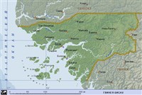 Гвинея-Бисау (географическая карта)