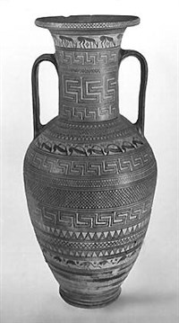 Геометрический стиль (аттическая амфора)