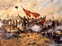 Геттисбергское сражение (атакуют южане)