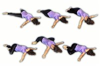 Гимнастика для позвоночника. вариант упражнения 1