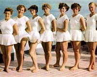 Гимнастика спортивная (женская сборная на палубе, Мельбурн, 1956) [спорт]