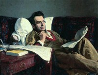 Глинка Михаил Иванович (И.Е. Репин. Глинка за сочинением оперы «Руслан и Людмила»)