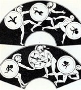 Гоплитодром (краснофигурный килик) [спорт]