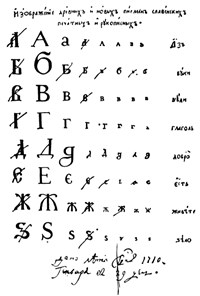 Гражданский шрифт (азбука)