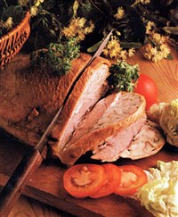 Грудинка телячья, фаршированная