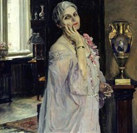 ДЕРЖИНСКАЯ Ксения Георгиевна (портрет работы М.В. Нестерова)