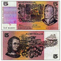 ДОЛЛАР АВСТРАЛИЙСКИЙ (5). 150 x 75 мм
