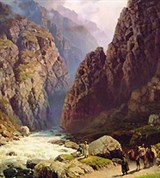 Дарьяльское ущелье (картина И.Н. Занковского, вариант)