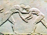 Два борца (мраморный рельеф) [спорт]