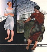 Дейнека Александр Александрович (На стройке новых цехов)