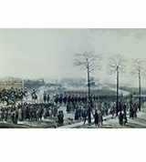 Декабристы (К. И. Кольман. «14 декабря 1825 года на Сенатской площади»)