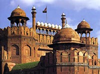 Дели (красный форт, стены)