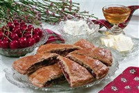 Десерт вишневый запеченный