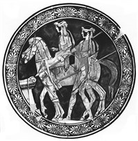 Диоскуры (фрагмент росписи)