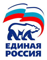 ЕДИНАЯ РОССИЯ (эмблема на белом фоне)