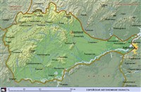 Еврейская автономная область (географическая карта)