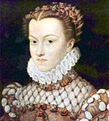 Елизавета Австрийская (портрет работы Клуэ)