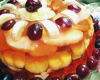 Желе слоеное с фруктами