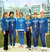 ИГРЫ XX ОЛИМПИАДЫ (советские гимнастки) [спорт]