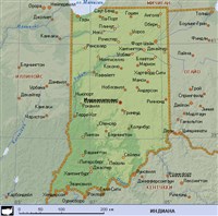 ИНДИАНА (географическая карта)