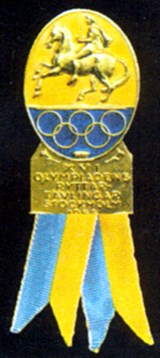 Игры XVI олимпиады (значок по конному спорту) [спорт]