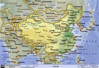 КИТАЙ (географическая карта)