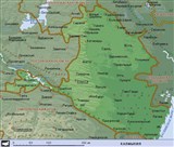 Калмыкия (географическая карта)