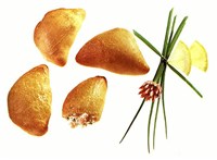 Кальцончелли с лососем