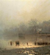 Каменев Лев Львович (Туман. Красный пруд в Москве осенью)