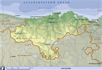 Кантабрия (географическая карта)