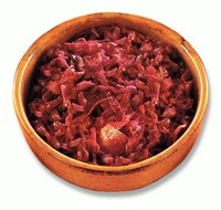 Капуста краснокочанная с яблоками (рецепт для микроволновой печи)