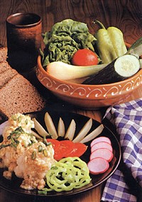 Капуста цветная с гарниром