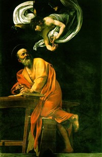 Караваджо Микеланджело (Вдохновение святого Матфея)