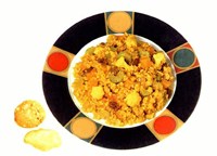 Каша пшенная с овощами