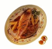 Кефаль в соусе из анчоусов