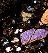 Кимберлит (снимок со скрещенными николями)