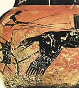 Колесница (панафинейская амфора) [спорт]