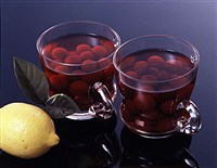 Компот из вишни с лимоном