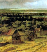 Конинк Филипс (Пейзаж с хижинами у дороги)