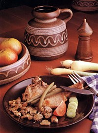 Котлеты свиные отбивные с грибами