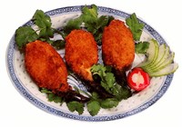 Краб во фритюре