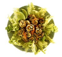 Креветки с чесноком