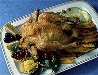 Курица жареная с овощами