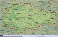 Курская область (географическая карта)