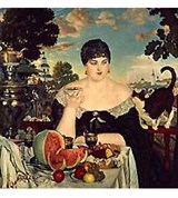 Кустодиев Борис Михайлович (Купчиха за чаем)