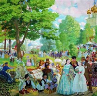 Кустодиев Борис Михайлович (Троицын день)