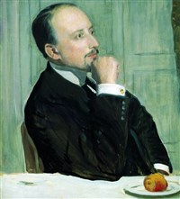 Лансере Евгений Евгеньевич (портрет работы Б.М. Кустодиева)