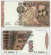 Лира Итальянская (1000). 1982 г