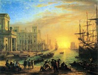 Лоррен Клод (Морская гавань при заходе солнца)